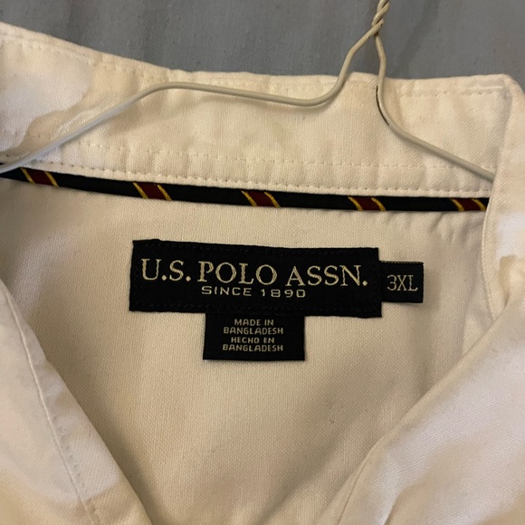 US Polo white button up shirt. Size 3X. Fairly new. Only worn once. - Picture 3 of 3